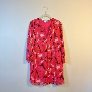 NWT Diane Von Furstenberg Eden Garden Silk Floral Aria Babydoll Dress Size 6